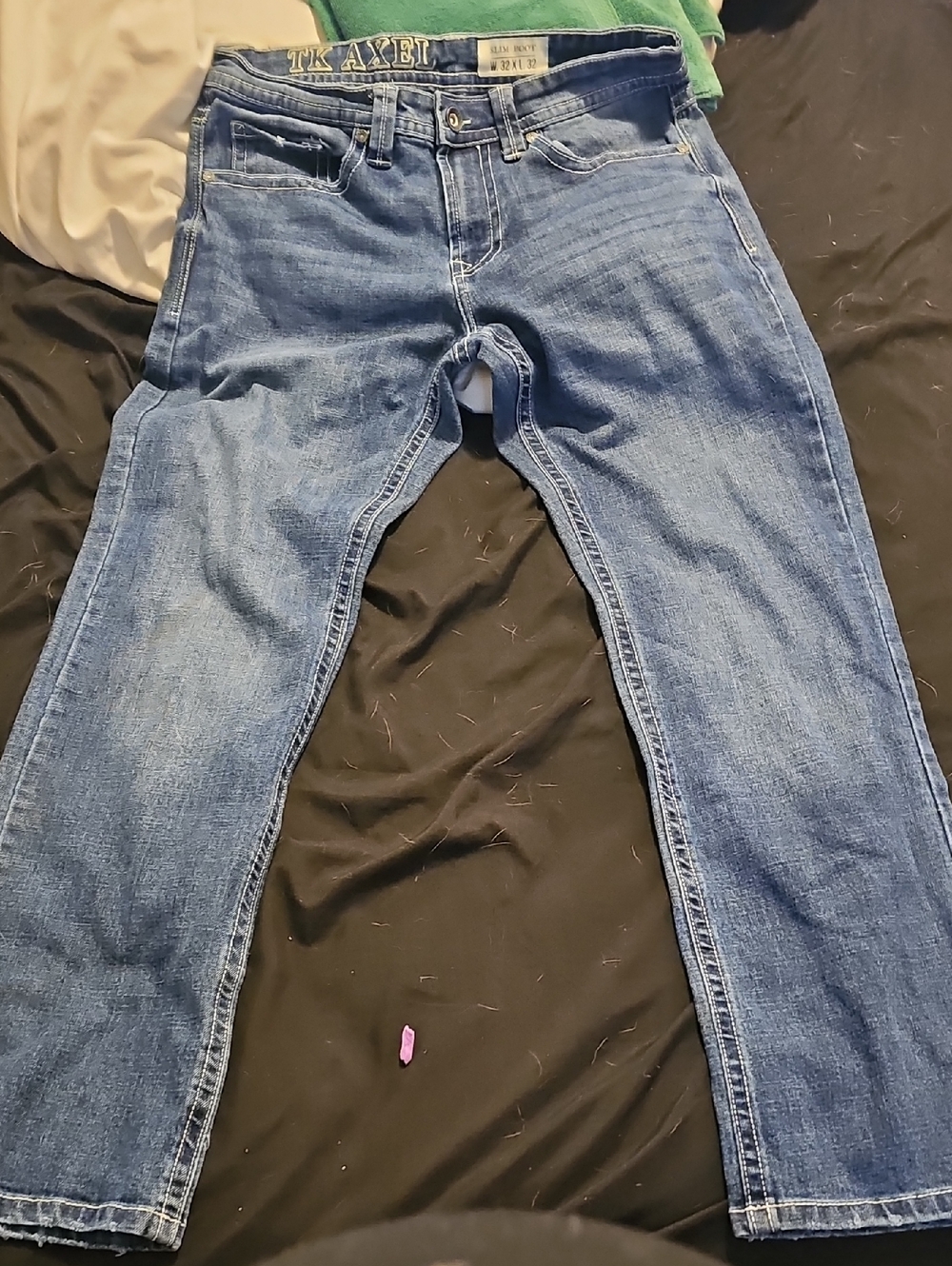Men's Blue Straight-Leg Jeans
